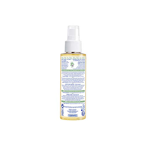 Mustela Baby Oil - Moisturizing Oil for Massage - with Natural Avocado, Pomeg...
