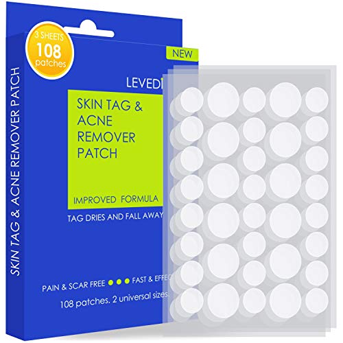 Skin Tag Remover Patches - (108 Pcs) Natural and Fast-Acting Skin Remover Pat...