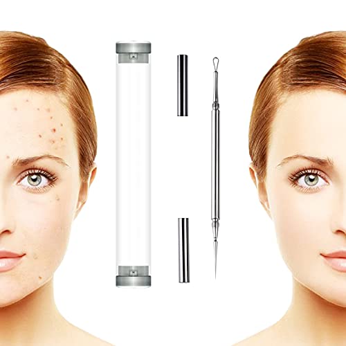Professional Facial Milia Removal and Whitehead Extractor & Lancet - Double E...