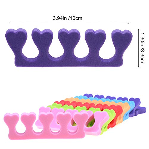 6 Pairs Toe Separators Finger Spreader Set,MWOOT Soft Sponge Finger Toe Divid...
