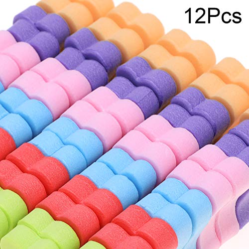 6 Pairs Toe Separators Finger Spreader Set,MWOOT Soft Sponge Finger Toe Divid...