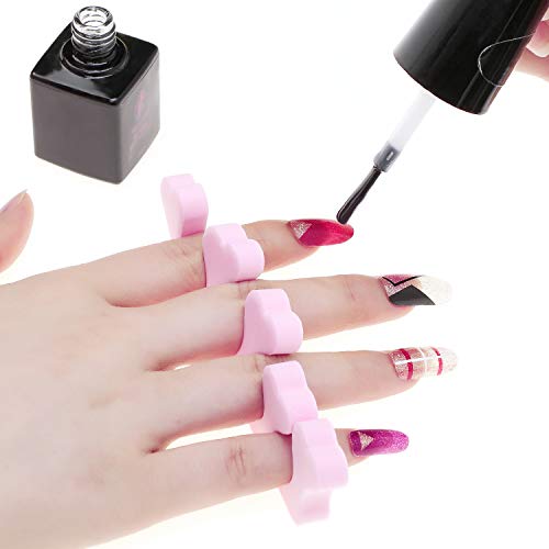 6 Pairs Toe Separators Finger Spreader Set,MWOOT Soft Sponge Finger Toe Divid...