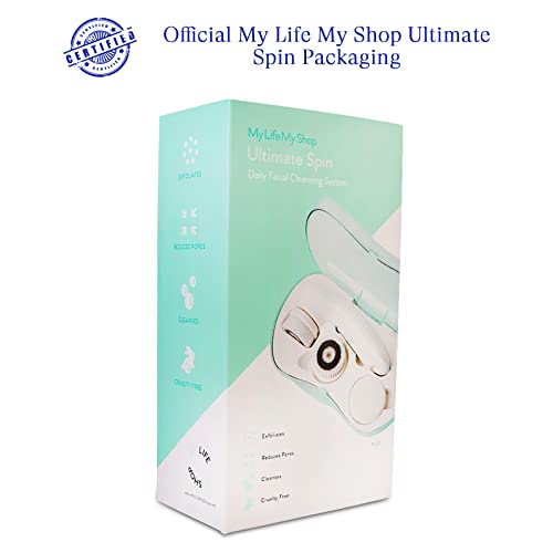 My Life My Shop Ultimate Spin Facial Cleansing Brush (Blue) Ultimate Skin Spa...