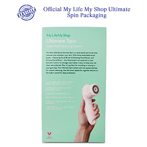 My Life My Shop Ultimate Spin Facial Cleansing Brush (Blue) Ultimate Skin Spa...