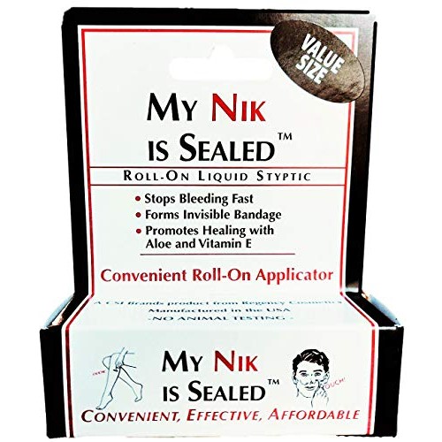 COSMETICALLY SEALED My Nik Is Sealed Roll-On Liquid Styptic | 12ml Value Size...