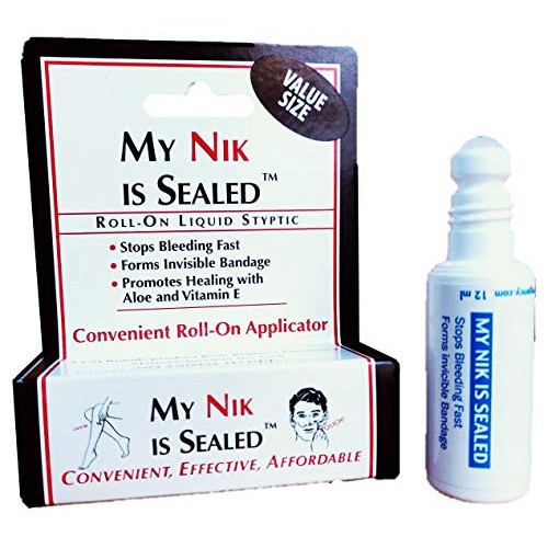 COSMETICALLY SEALED My Nik Is Sealed Roll-On Liquid Styptic | 12ml Value Size...