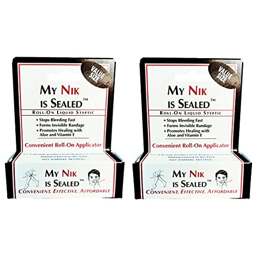 COSMETICALLY SEALED My Nik Is Sealed Roll-On Liquid Styptic | 2 PACK 12ml Val...