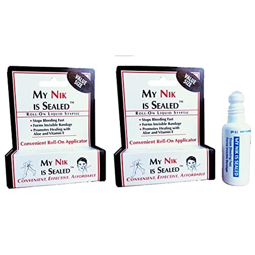 COSMETICALLY SEALED My Nik Is Sealed Roll-On Liquid Styptic | 2 PACK 12ml Val...