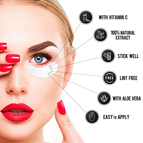 120 Pairs Set, Under Eye Pads for Eyelash Extensions Lint Free Eye Gel Patche...