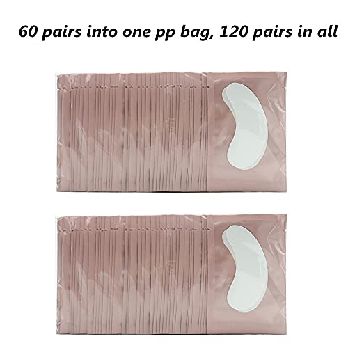120 Pairs Set, Under Eye Pads for Eyelash Extensions Lint Free Eye Gel Patche...