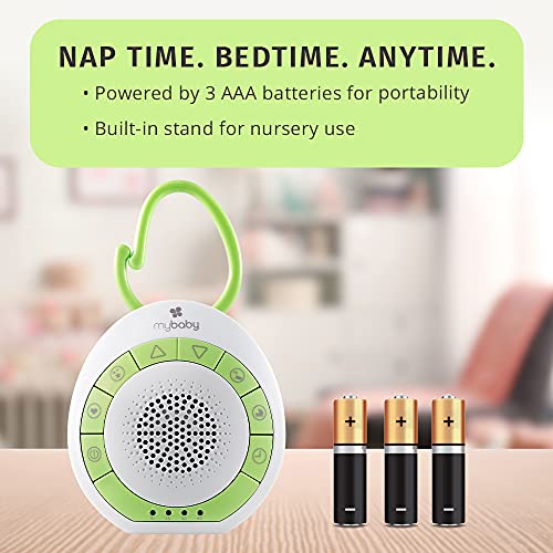 MyBaby SoundSpa On-The-Go-Portable White Noise Machine, 4 Soothing Sounds wit...