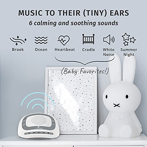 MyBaby SoundSpa White Noise Machine for Babies | 6 Soothing Lullabies for New...