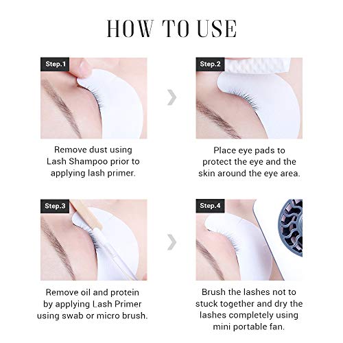 MYBEAUTYEYES Eyelash Extension Glam Lash Primer 15 ml/Pre-Treatment for Semi ...