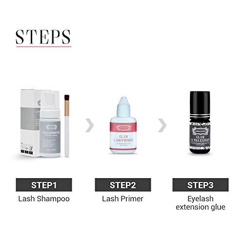 MYBEAUTYEYES Eyelash Extension Glam Lash Primer 15 ml/Pre-Treatment for Semi ...