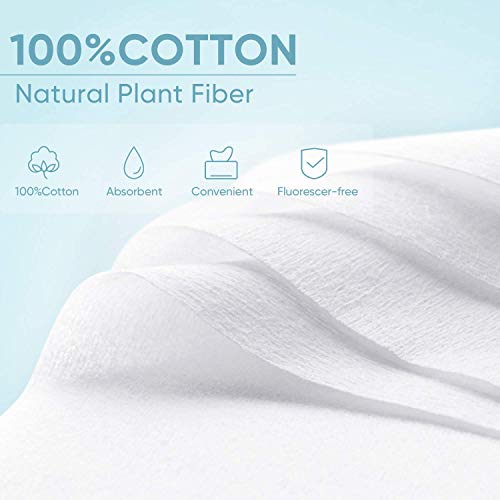 Facial Cotton Tissue,50Count Cotton Tissue,Disposable Cleaning Face Towel,Non...