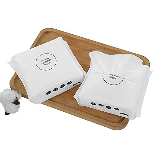 Facial Cotton Tissue,50Count Cotton Tissue,Disposable Cleaning Face Towel,Non...