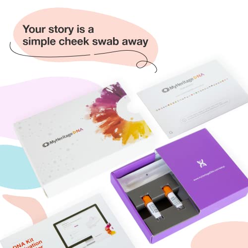MyHeritage DNA Test Kit: Genetic Testing for Ancestry & Ethnicity Covering 2,...