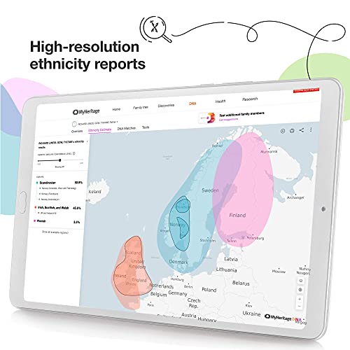 MyHeritage DNA Test Kit: Genetic Testing for Ancestry & Ethnicity Covering 2,...