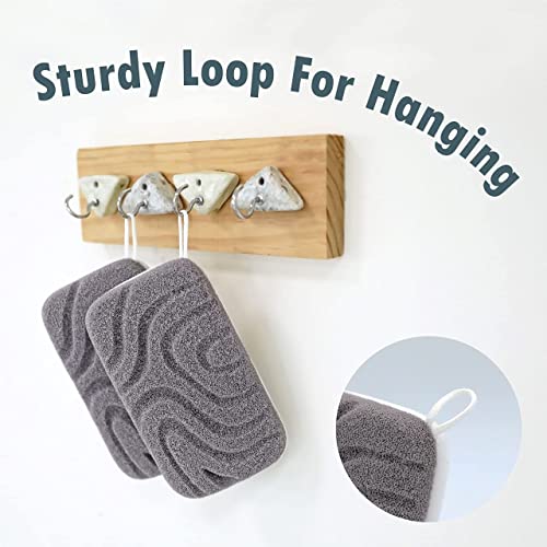 Dual-Texture Shower Sponge Exfoliating Sponge | Bath Sponge for Women| Body S...