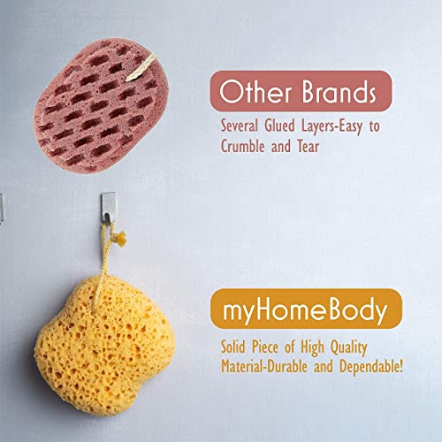 myHomeBody Premium Bath Sponge, Foam Loofah Sponge, Body Sponge for Shower - ...