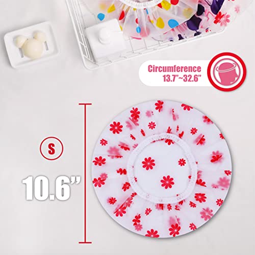 Reusable Plastic Shower Cap | 3 Colors Shower Cap for Men, Hair Covers for Wo...