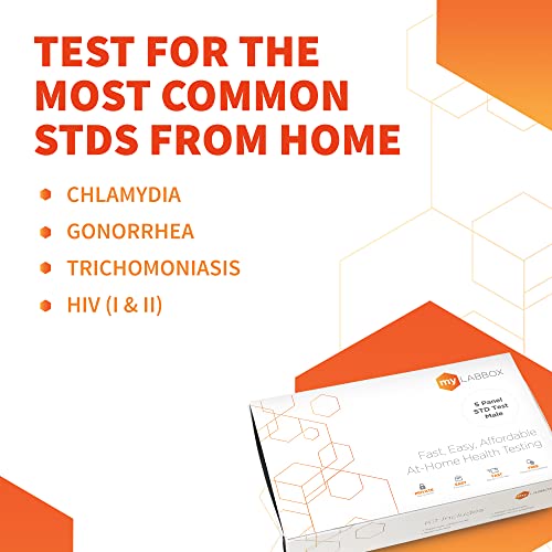 myLAB Box - Home Std Test for Men, Easy Test Kit for HIV 1 and 2, Chlamydia, ...