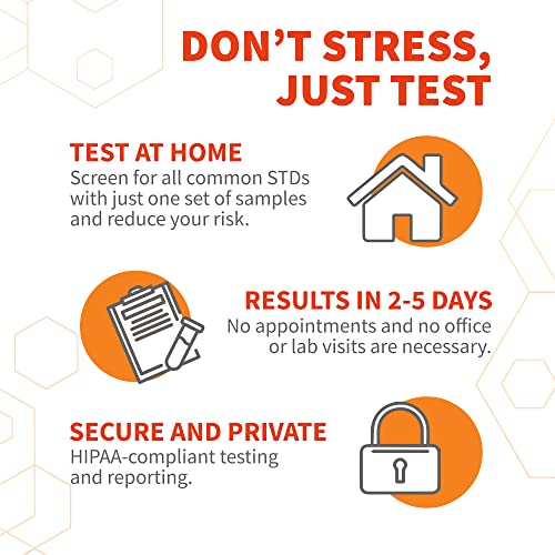 myLAB Box - Home Std Test for Men, Easy Test Kit for HIV 1 and 2, Chlamydia, ...