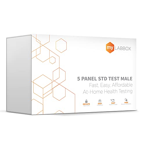 myLAB Box - Home Std Test for Men, Easy Test Kit for HIV 1 and 2, Chlamydia, ...