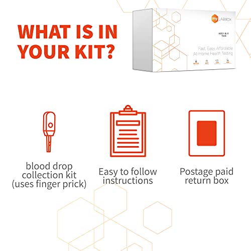 STD at Home Test for Men HIV-1 and HIV-2 by myLAB Box