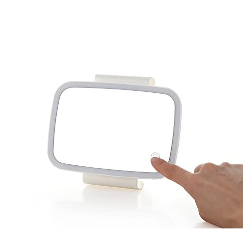 MyLadyMagic Lighted Makeup Mirror Car Vision Compact Mirror for Vanity (White)