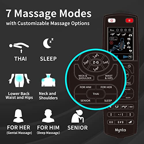 Mynta Massage Chair 3D SL Track Full Body Recliner with Smart Acupoint Scanni...