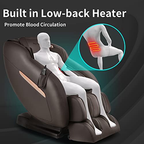 Mynta Massage Chair 3D SL Track Full Body Recliner with Smart Acupoint Scanni...