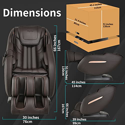 Mynta Massage Chair 3D SL Track Full Body Recliner with Smart Acupoint Scanni...