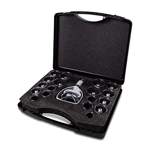 Professional Cupping Therapy Set by Myofascial Releaser - 18 multi-sized vacu...