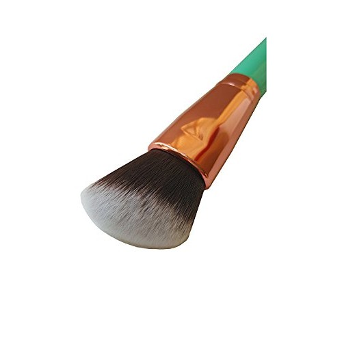 Mypreface Rose Golden Synthetic Blush and Bronzer Brush - Angled Kabuki Makeu...