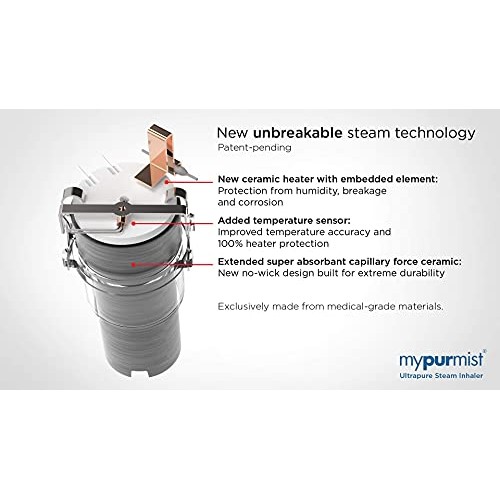 New! 2020 Model Mypurmist 2 Ultrapure Personal Handheld Vaporizer and Humidif...