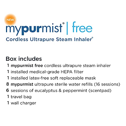 New! 2020 Model Mypurmist Free Ultrapure Handheld Personal Vaporizer and Humi...