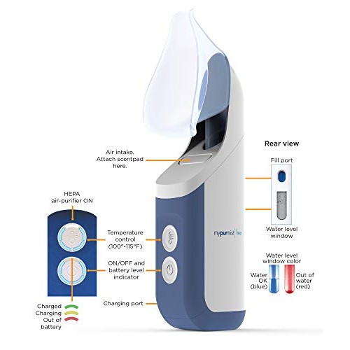 New! 2020 Model Mypurmist Free Ultrapure Handheld Personal Vaporizer and Humi...