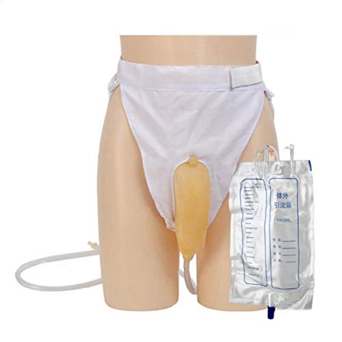 Women Wearable Silicone Urine Collector Medical Latex Pee Holder Bladder Aid ...