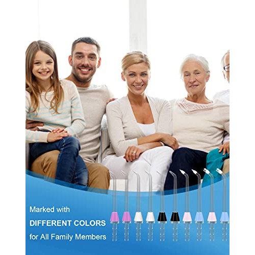 MySmile 10 PCS Replacement Jet Tips Oral Irrigator Nozzle Set Compatible with...