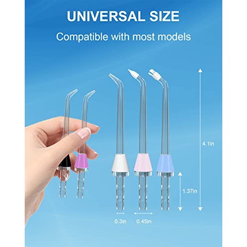 MySmile 10 PCS Replacement Jet Tips Oral Irrigator Nozzle Set Compatible with...