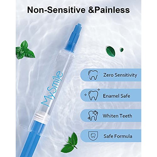 MySmile PAP Teeth Whitening Kit, Non-Sensitive Teeth Whitener Kit with 3 Teet...