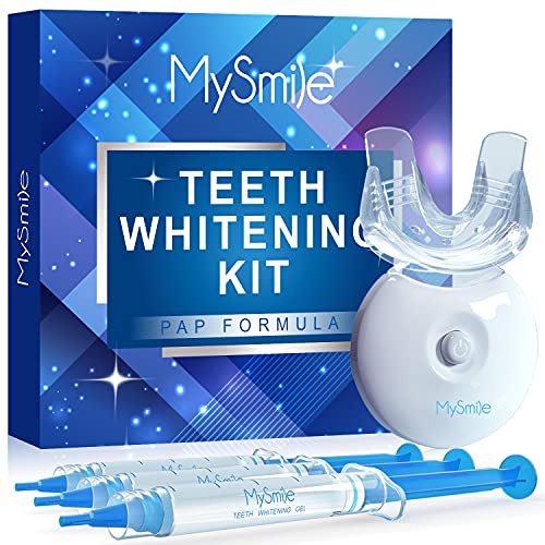MySmile PAP Teeth Whitening Kit, Non-Sensitive Teeth Whitener Kit with 3 Teet...