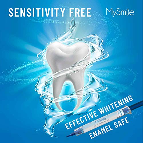 MySmile Teeth Whitening Kit with LED Light, 10 Min Non-Sensitive Fast Teeth W...