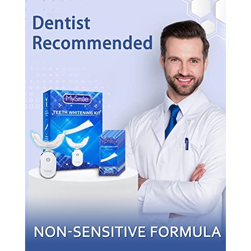 MySmile Teeth Whitening Light with Teeth Whitening Strips, 28X Non-Sensitive ...