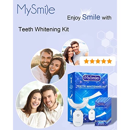 MySmile Teeth Whitening Light with Teeth Whitening Strips, 28X Non-Sensitive ...