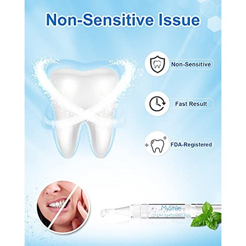 MySmile Teeth Whitening Pen for Sensitive Teeth, Fast Result Teeth Bleach Pen...