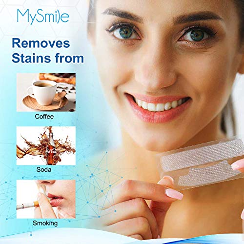 MySmile Teeth Whitening Strips, White Strips Teeth Whitening Kit, Non-Sensiti...