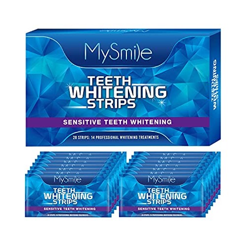 MySmile Teeth Whitening Strips, White Strips Teeth Whitening Kit, Non-Sensiti...