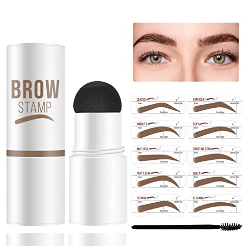 Eyebrow Stamp and Eyebrow Stencil Kit Eyebrow Stamp Stencil Kit for Perfect W...